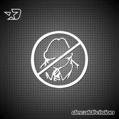 No Dickheads Sticker